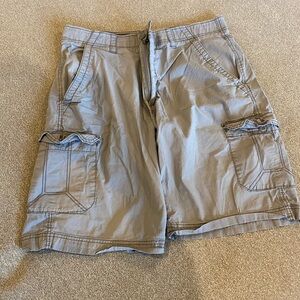 Men's Gray Cargo Shorts